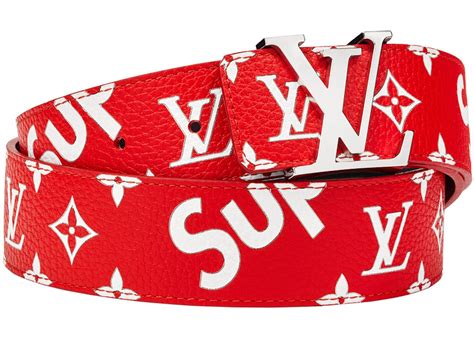 louis vuitton x supreme belt retail price|supreme initiales belt 40mm.